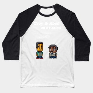 Troy and Abed · Community · TV show - black Baseball T-Shirt